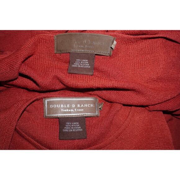 Double D Ranch Knit 2-Piece Set – Rust Linen Blend – Size M - Picture 6 of 6